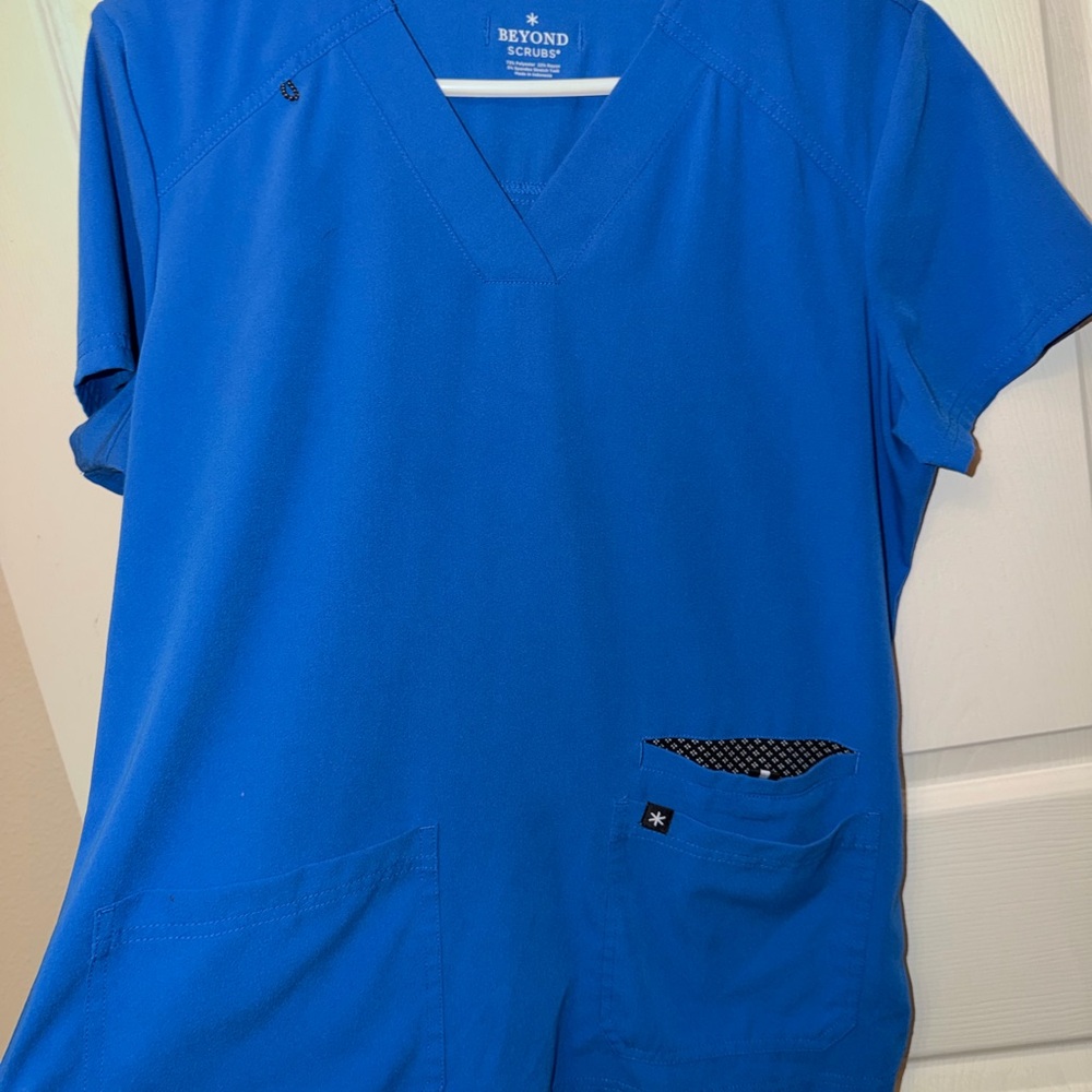 Beyond Scrubs Women's Blue Top